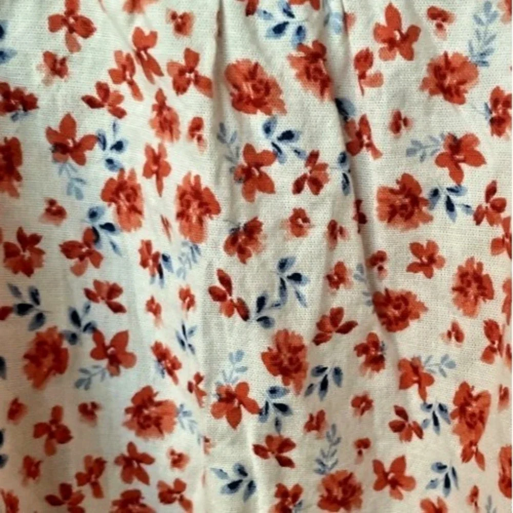 Old Navy Mini Dress Women 4X Waist-Defined Floral Ruffle Flutter Sleeve Tie Back - Picture 3 of 7